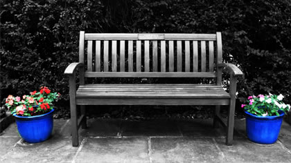 A park bench